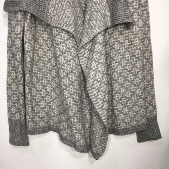 LOFT CHUNKY WOOL/MOHAIR DRAPED OPEN FRONT CARDIGAN M Luxury Sustainable Capsule - Picture 4 of 9